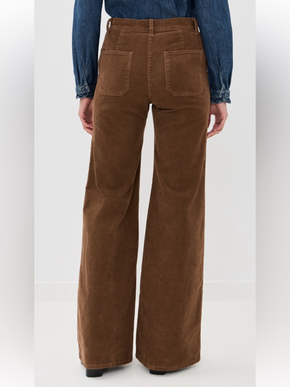 NILI LOTAN NWT Florence Corduroy Pants High Rise Cafe Brown 4 - Picture 4 of 10